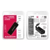 AXAGON ADE-XR adaptador de USB 2.0 Type-A para Fast Ethernet 10/100, RJ-45, Realtek RTL8152, preto, 23 g