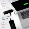 Hub Axagon HMC-6H4A USB 3.2 Gen 1, 4x USB-A, HDMI 4K/30Hz, PD 100W, cabo USB-C de 20 cm