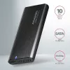 Caixa externa Axagon EEM2-SB2 USB-C 3.2 Gen 2 em metal para discos SSD M.2 NVMe e SATA. Sem parafusos