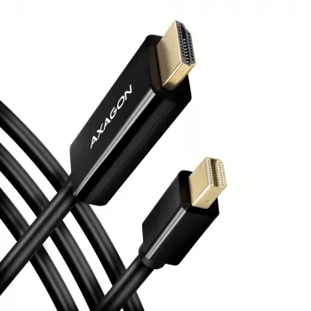 Cabo adaptador Axagon RVDM-HI14C2 Mini DisplayPort para HDMI 4K 30Hz 1,8 m