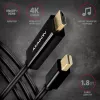Cabo adaptador Axagon RVDM-HI14C2 Mini DisplayPort para HDMI 4K 30Hz 1,8 m