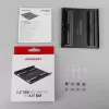 Moldura de montagem Axagon RHD-125B para 1x 2,5 polegadas em baía de 3,5 polegadas - metal preto