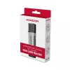 Leitor de cartões Axagon CRE-DAC USB-C + USB-A 5 Gbps MINI 2 slots e LUN SD/microSD USB 3.0 Type-A/Type-C cinzento
