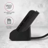 Leitor de cartões smartcard Axagon CRE-SM2 USB 2.0 preto, cabo de 1,3 m
