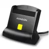 Leitor de cartões smartcard Axagon CRE-SM2 USB 2.0 preto, cabo de 1,3 m