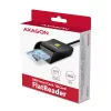 Leitor de cartões smartcard/ID plano Axagon CRE-SM3N USB-A, USB 2.0, 1,3 m, preto, 57 g