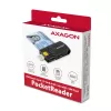Leitor de cartões smartcard e SD/microSD/SIM PocketReader Axagon CRE-SMP2A USB para interior USB Type-A/USB Type-C preto