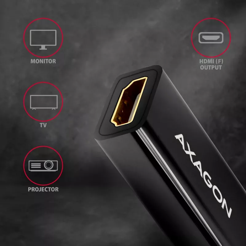 Adaptador Axagon RVDM-HI14N Mini DisplayPort -> HDMI 1.4 4K/30Hz