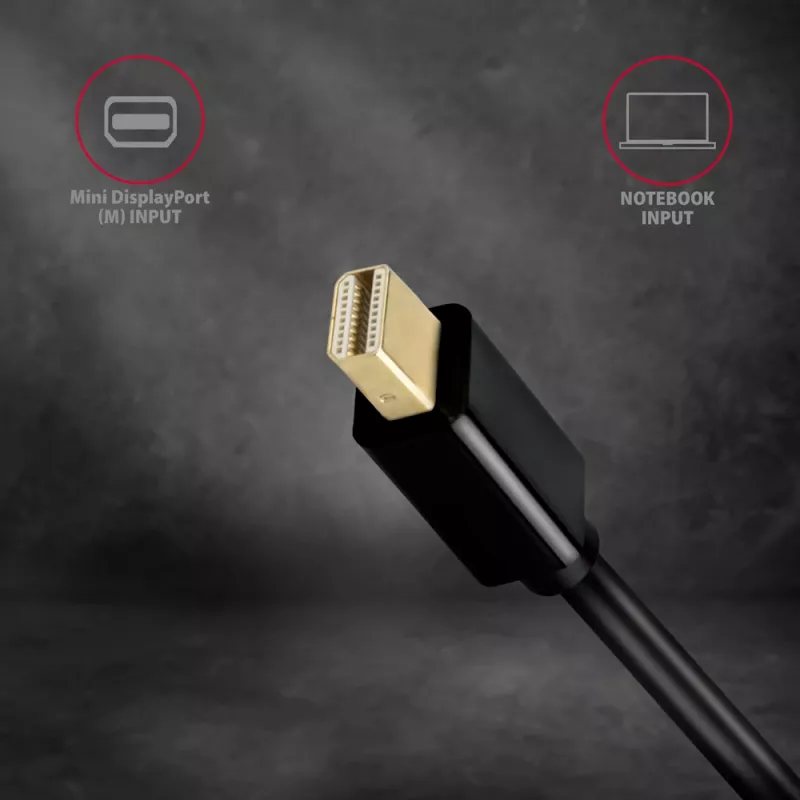Adaptador Axagon RVDM-HI14N Mini DisplayPort -> HDMI 1.4 4K/30Hz
