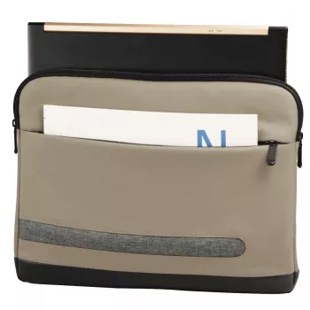 Capa sleeve Hama Terra 39,6 cm (15,6 polegadas) bege 1 bolso frontal