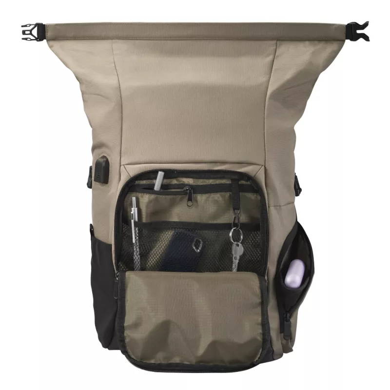 Mochila Hama Terra 39,6 cm (15,6 polegadas) bege, preto