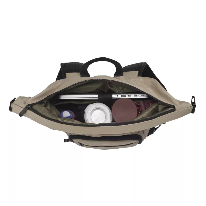 Mochila Hama Terra 39,6 cm (15,6 polegadas) bege, preto