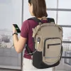 Mochila Hama Terra 39,6 cm (15,6 polegadas) bege, preto