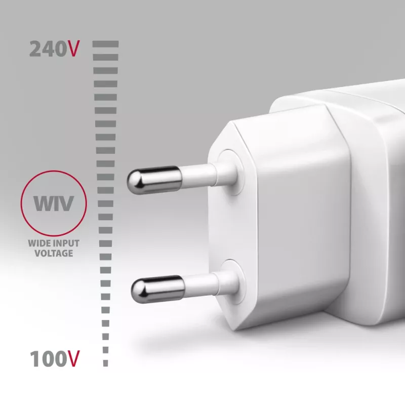 Carregador Axagon ACU-PQ30W QC3.0 30W USB-C branco