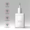 Carregador Axagon ACU-PQ30W QC3.0 30W USB-C branco
