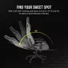Cadeira gaming universal Corsair T3 RUSH 2023 assento acolchoado cinzento antracite