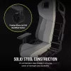 Cadeira gaming universal Corsair T3 RUSH 2023 assento acolchoado cinzento antracite