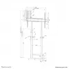 Suporte de chão para TV Neomounts WL55-875BL1 55-100 polegadas - parede - motorizado - TÜV