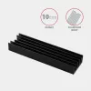 Dissipador passivo de alumínio Axagon CLR-M2L10 para todos os SSD M.2, tamanho 2280, 10 mm de altura.