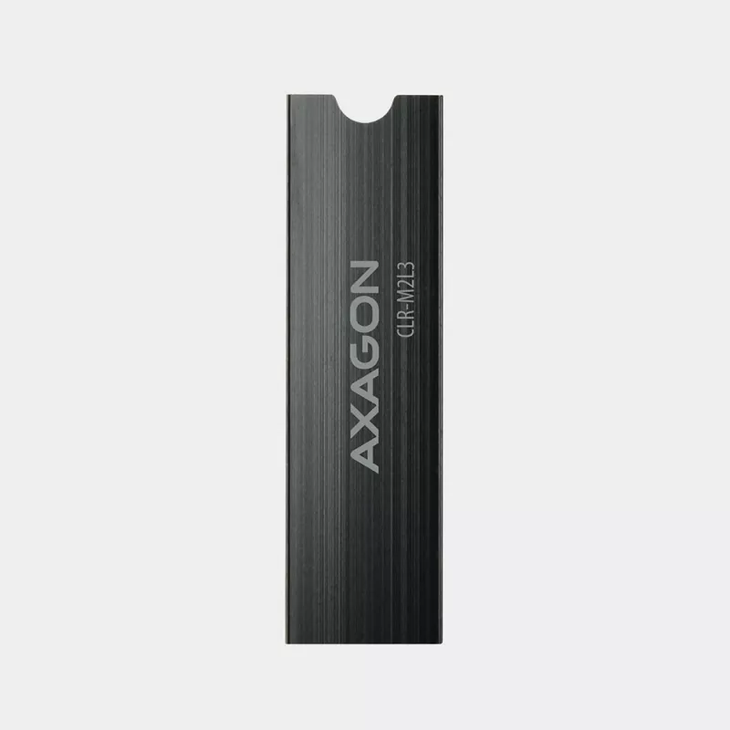 Dissipador passivo de alumínio Axagon CLR-M2L3 para todos os SSD M.2, tamanho 2280, altura 3 mm
