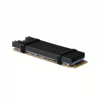 Dissipador passivo de alumínio Axagon CLR-M2L6 para todos os SSD M.2, tamanho 2280, altura 6 mm