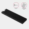 Dissipador passivo de alumínio Axagon CLR-M2L6 para todos os SSD M.2, tamanho 2280, altura 6 mm