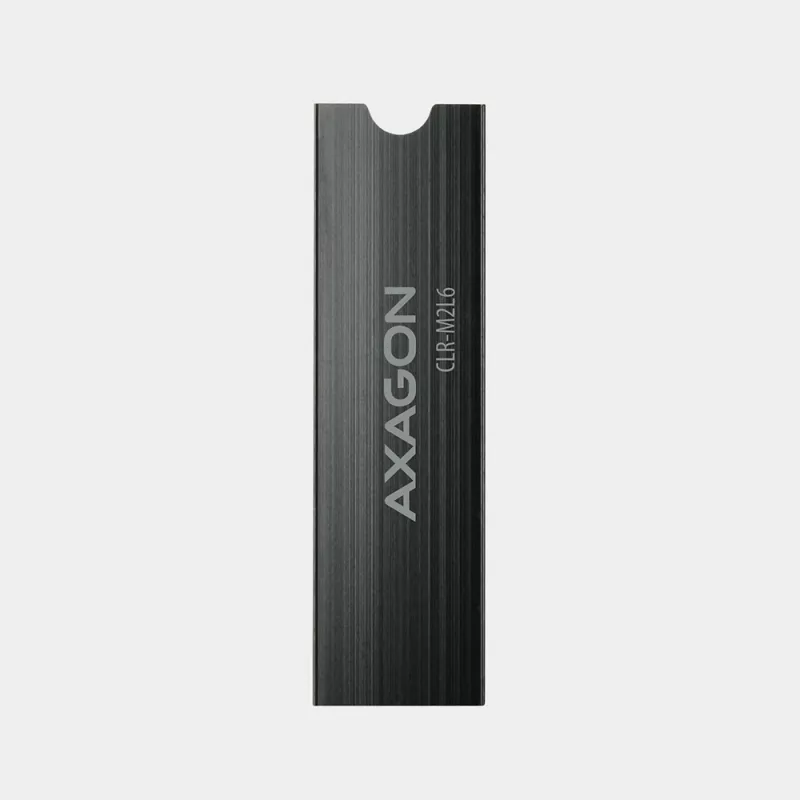 Dissipador passivo de alumínio Axagon CLR-M2L6 para todos os SSD M.2, tamanho 2280, altura 6 mm