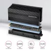 Dissipador passivo de alumínio Axagon CLR-M2XL para unidades SSD M.2 de um e dois lados, tamanho 2280, altura 36 mm