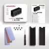 Dissipador passivo de alumínio Axagon CLR-M2XL para unidades SSD M.2 de um e dois lados, tamanho 2280, altura 36 mm