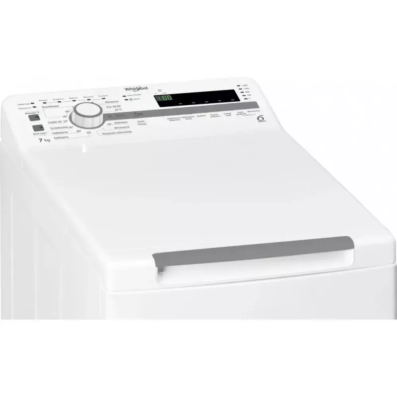 Whirlpool NTDLR 7220SS PL/N máquina de lavar roupa de carga superior, de instalação livre, 7 kg, 1200 rpm, classe energética E