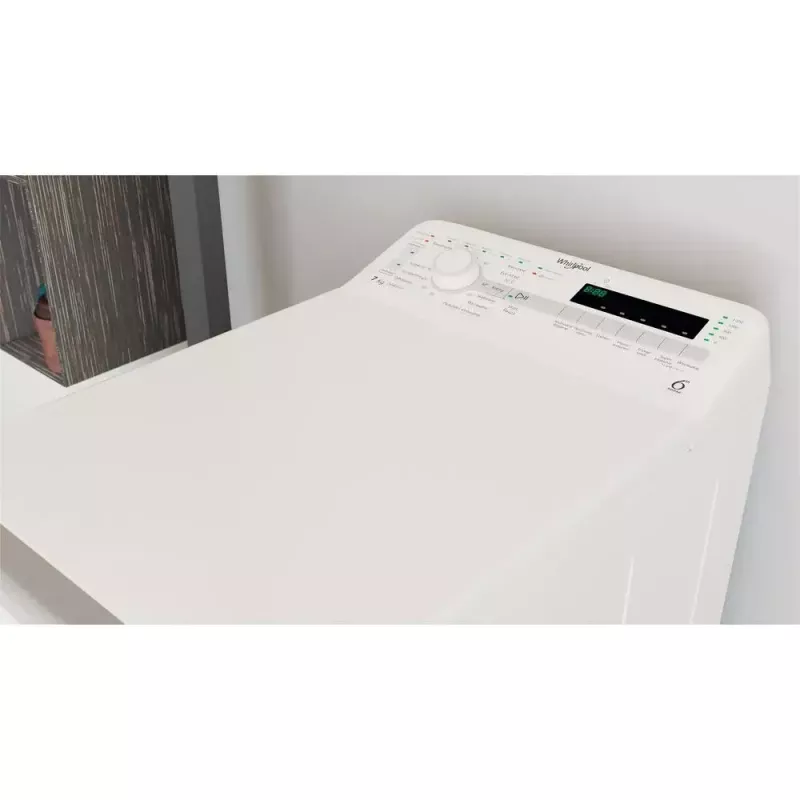 Whirlpool NTDLR 7220SS PL/N máquina de lavar roupa de carga superior, de instalação livre, 7 kg, 1200 rpm, classe energética E