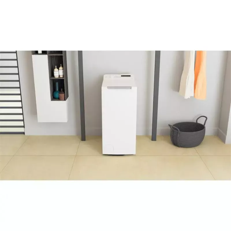Whirlpool NTDLR 7220SS PL/N máquina de lavar roupa de carga superior, de instalação livre, 7 kg, 1200 rpm, classe energética E