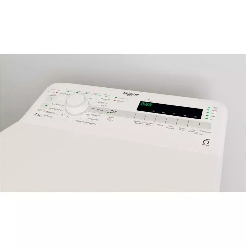 Whirlpool NTDLR 7220SS PL/N máquina de lavar roupa de carga superior, de instalação livre, 7 kg, 1200 rpm, classe energética E