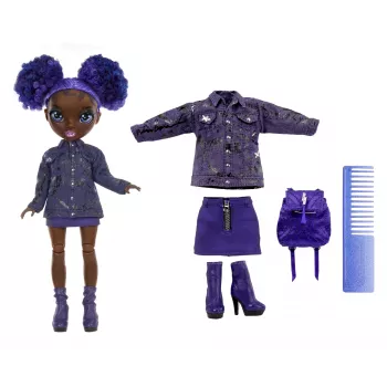 Boneca Rainbow High Junior High Series 2 - Krystal, boneca de moda, feminino, 6 anos, rapaz/rapariga, 230 mm, multicolor
