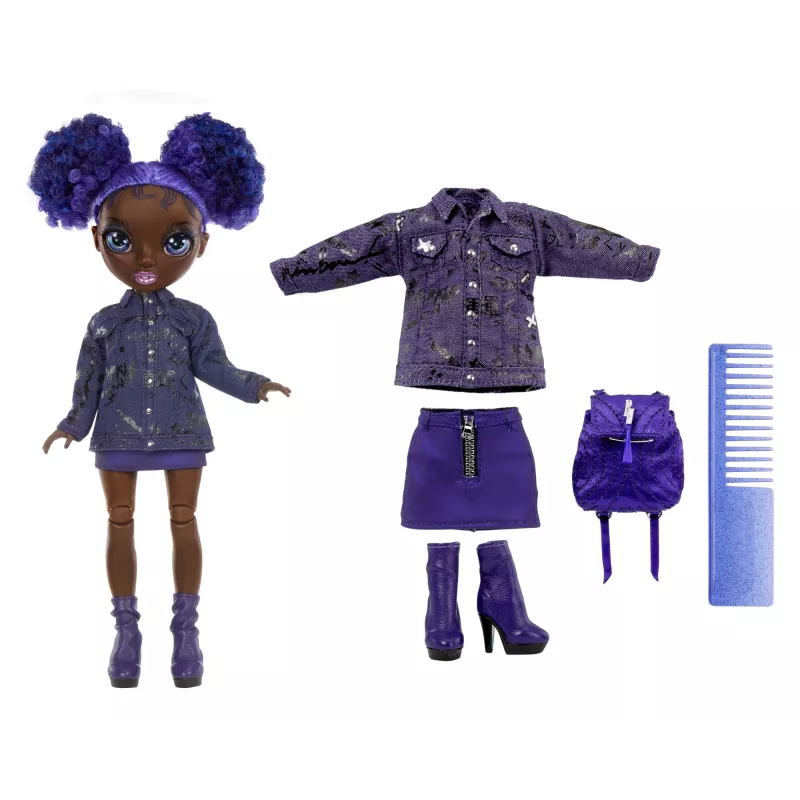 Boneca Rainbow High Junior High Series 2 - Krystal, boneca de moda, feminino, 6 anos, rapaz/rapariga, 230 mm, multicolor