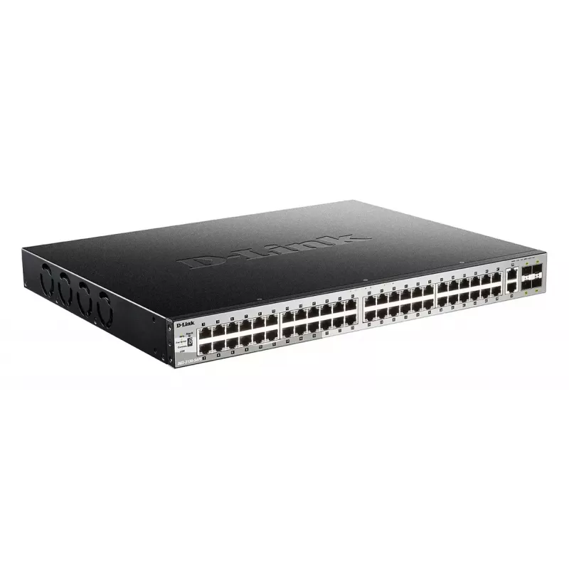 Switch de rede D-Link DGS-3130-54PS/E gerido L3 Gigabit Ethernet (10/100/1000) Power over Ethernet (PoE) cinzento