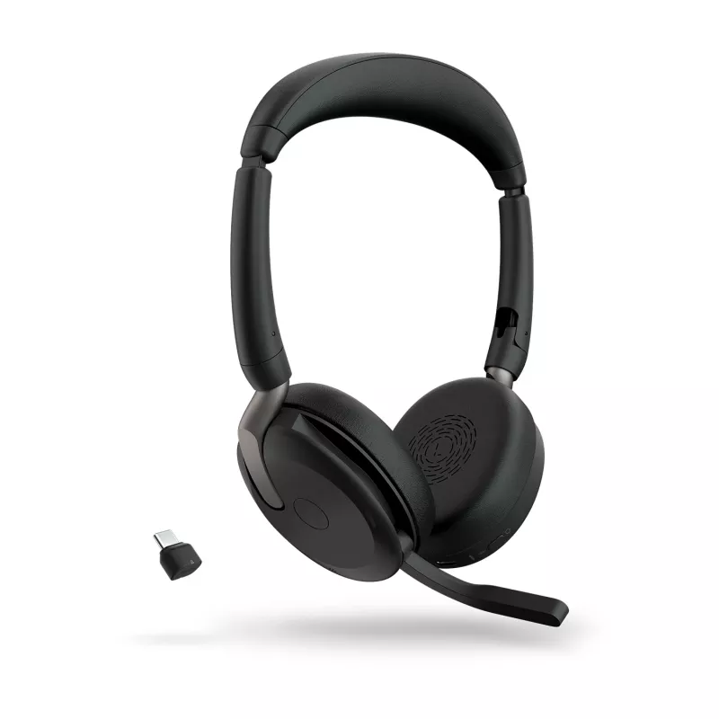 Jabra Evolve2 65 Flex - Link380c UC Stereo (carregamento sem fios)
