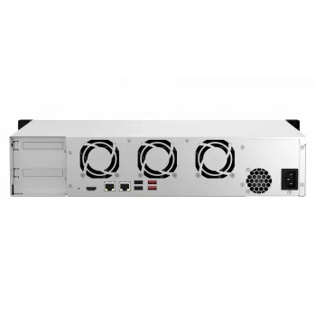 QNAP TS-864EU-8G NAS/servidor de armazenamento rack (2U) Intel® Celeron® 8 GB DDR4 0 TB QNAP Turbo System preto