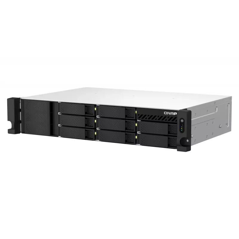 QNAP TS-864EU-RP-8G NAS/servidor de armazenamento rack (2U) Intel® Celeron® N5095 8 GB DDR4 0 TB QNAP Turbo System preto