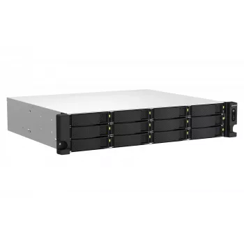 QNAP TS-1264U-RP NAS rack (2U) Intel® Celeron® 8 GB DDR4 0 TB QNAP QTS alumínio, preto