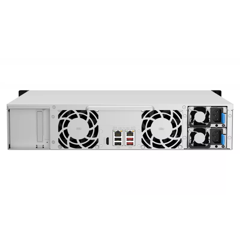 QNAP TS-1264U-RP NAS rack (2U) Intel® Celeron® 8 GB DDR4 0 TB QNAP QTS alumínio, preto