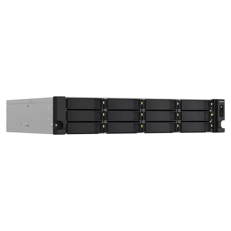 QNAP TS-1264U-RP NAS rack (2U) Intel® Celeron® 8 GB DDR4 0 TB QNAP QTS alumínio, preto