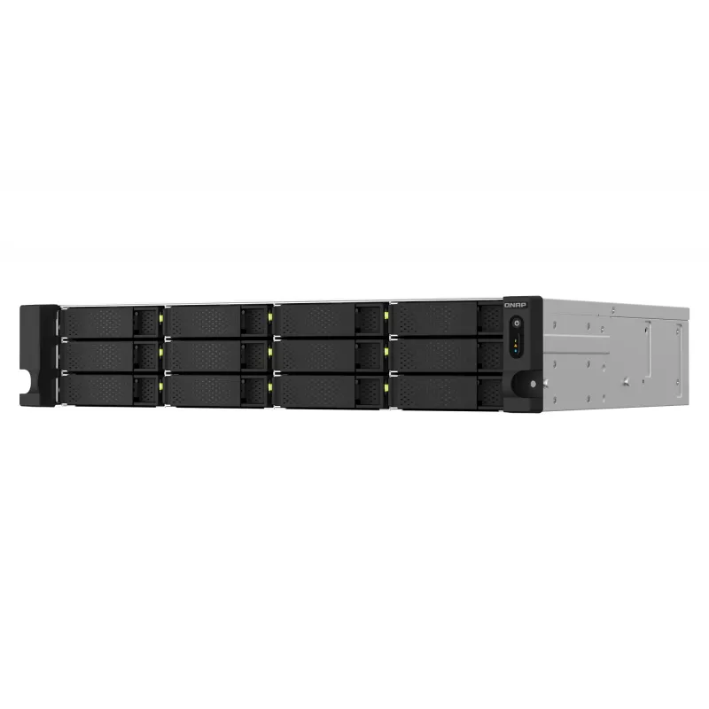 QNAP TS-1264U-RP NAS rack (2U) Intel® Celeron® 8 GB DDR4 0 TB QNAP QTS alumínio, preto
