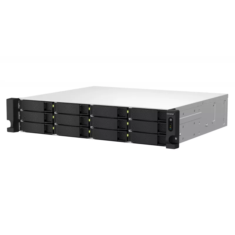 QNAP TS-1264U-RP NAS rack (2U) Intel® Celeron® 8 GB DDR4 0 TB QNAP QTS alumínio, preto