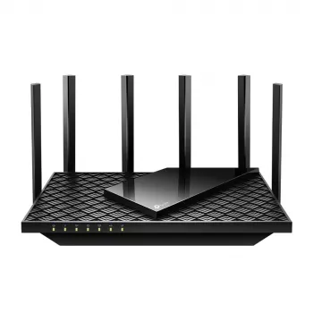 Router TP-Link Archer AX5400 Multi-Gigabit WiFi 6, Wi-Fi 6 (802.11ax), dual band (2,4 GHz / 5 GHz), Ethernet LAN, preto, router de secretária/coluna