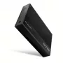 Axagon EE35-GTR USB-C 5Gbps - SATA 6G, 3.5 RIBBED box BLACK - Caixa HDD USB Type-C 3,5 polegadas
