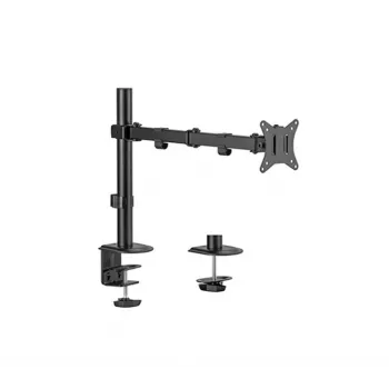 Suporte de monitor com grampo GEMBIRD MA-D1-01 para ecrãs 17–32 polegadas, VESA 75×75–100×100, até 9 kg, preto