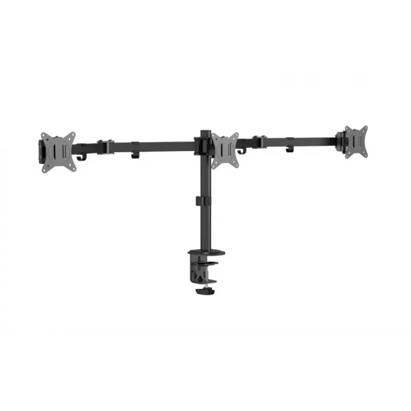 Gembird MA-D3-01 suporte de secretária ajustável para 3 monitores, 17–27 polegadas, até 7 kg