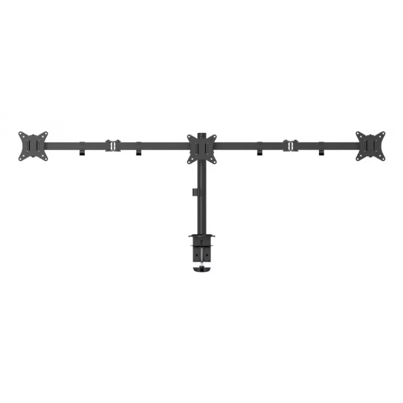 Gembird MA-D3-01 suporte de secretária ajustável para 3 monitores, 17–27 polegadas, até 7 kg