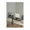 Suporte de monitor Gembird MA-DA-03 para ecrãs de 32 polegadas, grampo de mesa/passagem, braço duplo, VESA 75x75–100x100, preto